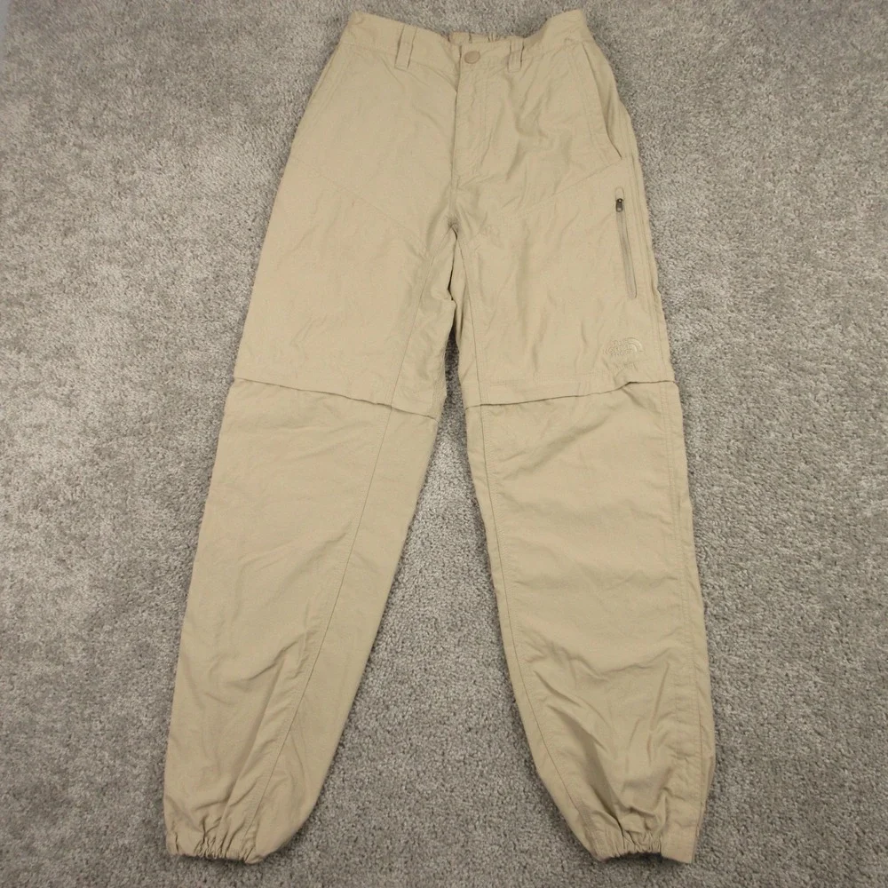 The North Face Pants Mens 30x30 Beige Khaki Convertible Ripstop Hiking Outdoors
